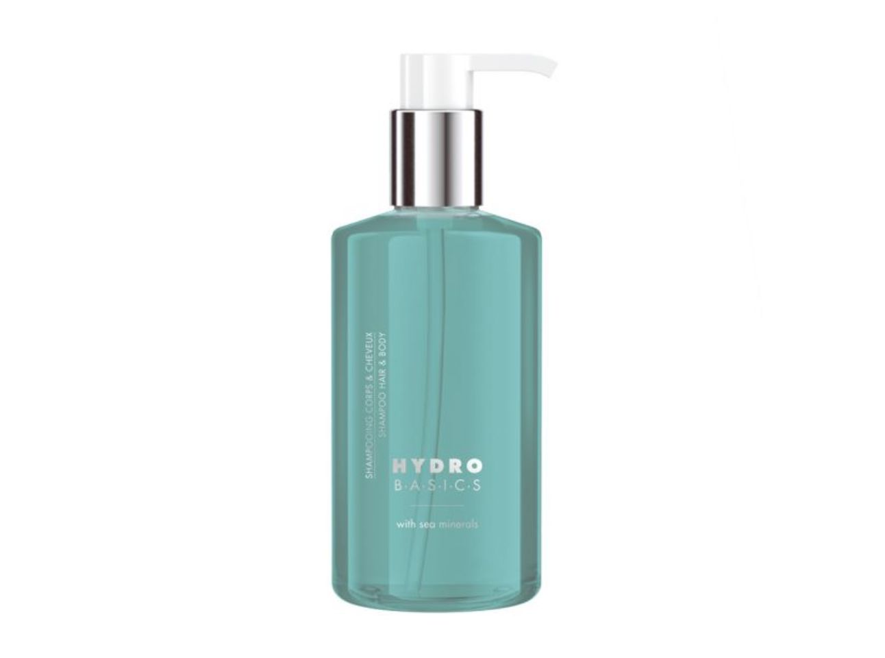 HYDRO BASICS - Haar- und Bodyshampoo mit Meeresminaralien im Pumpspender, 300 ml