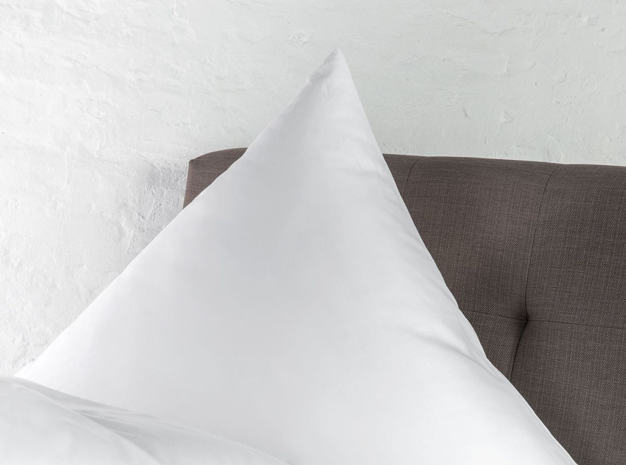 Percal-Bettwäsche 50 % Baumwolle 50 % Polyester Weiß ohne Muster