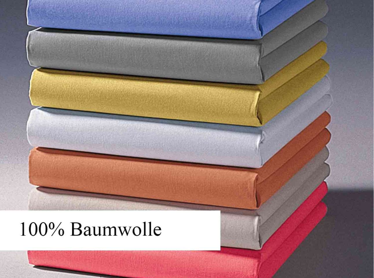 Bettlaken/Haustuch 100% Baumwolle vers. Farben