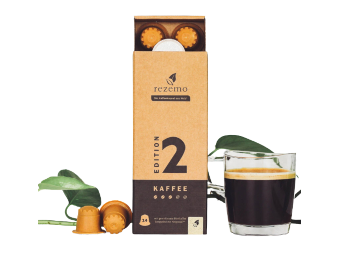 Kaffee Edition 2 (14 Kapseln aus Holz)