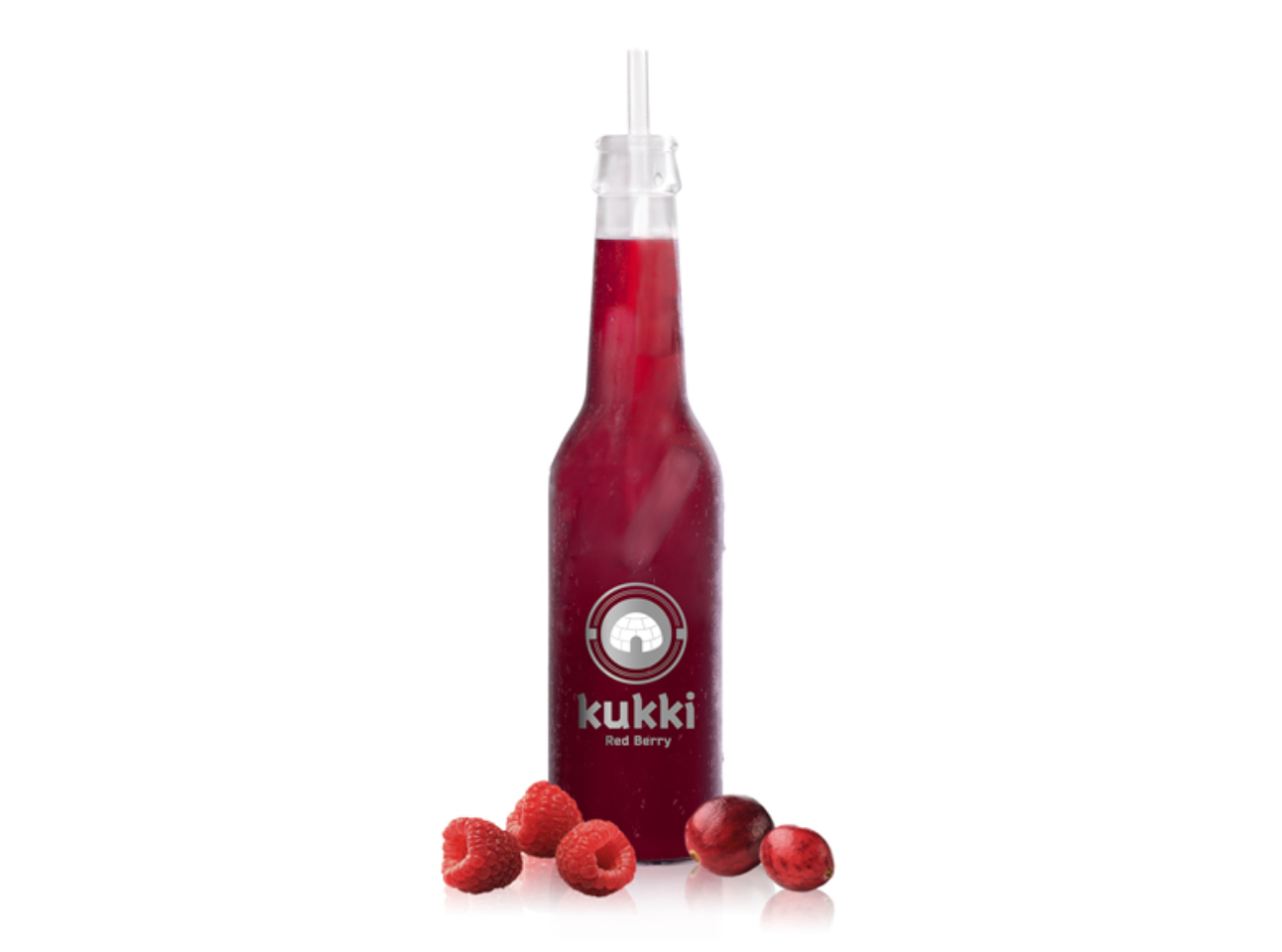 kukki - 24 x Red Berry Glasflaschen 275 ml