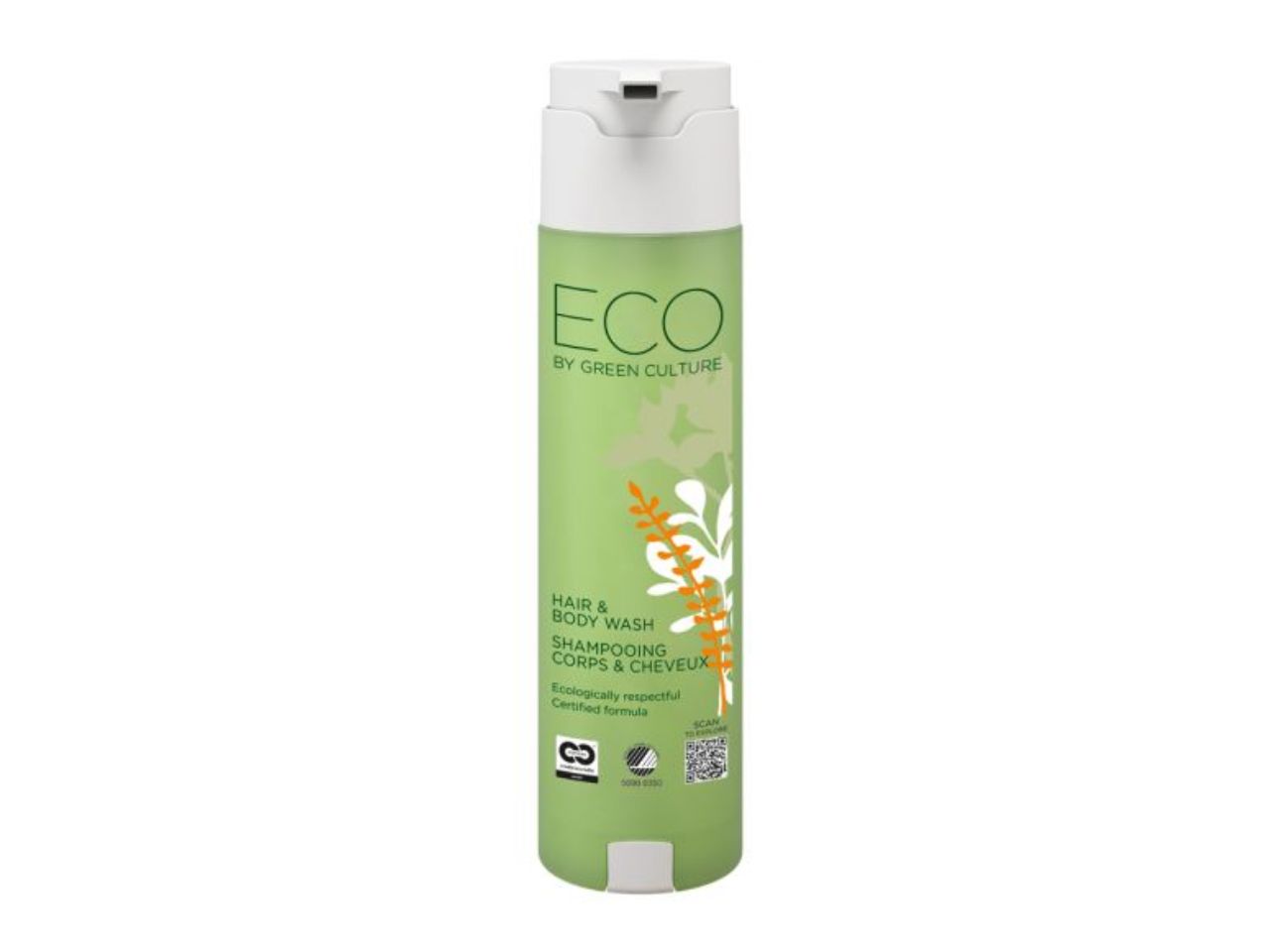 Eco by Green Culture - Haar- und Körpershampoo, Shape-Spender, 300 ml