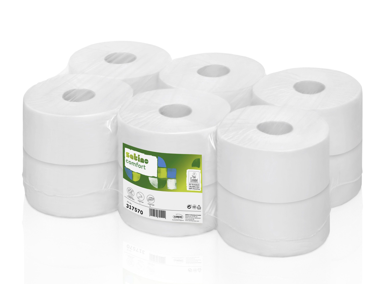 Satino Comfort Toilettenpapier Mini Jumbo 3-lagig 120 m