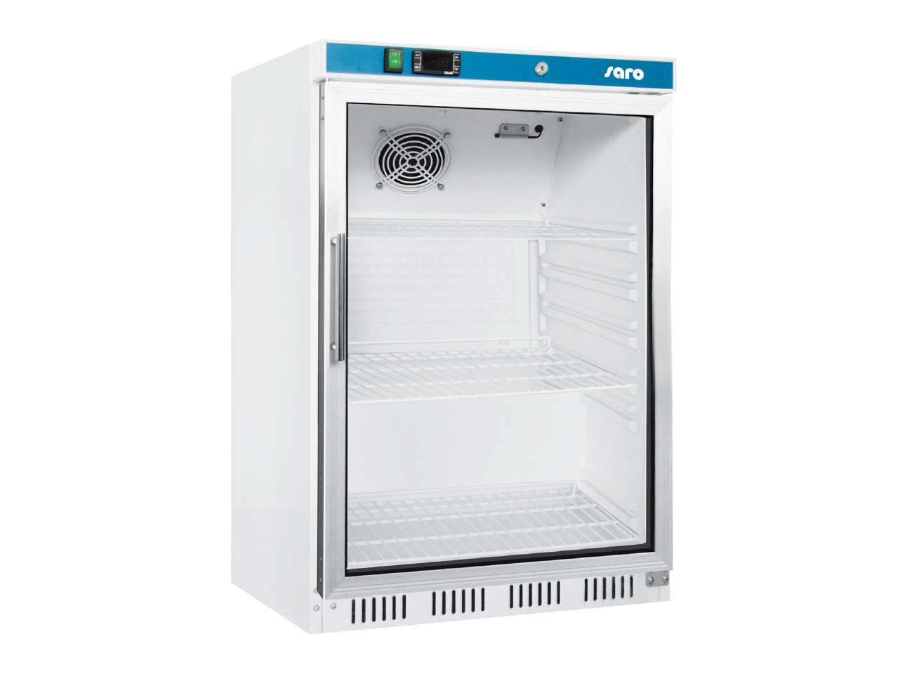 SARO Lagerkühlschrank mit Glastür - weiß Modell HK 200 GD