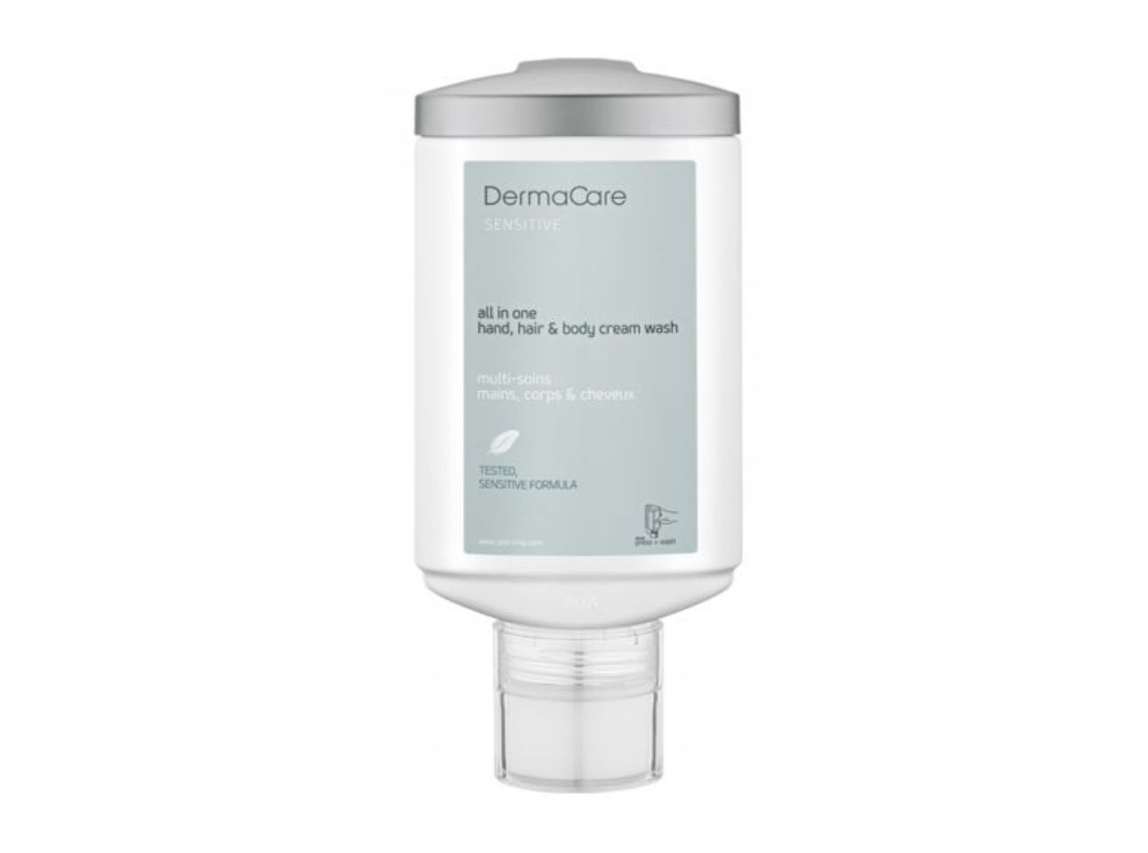 DermaCare SENSITIVE - 3-in Cremeseife, press + wash Spender, 330 ml
