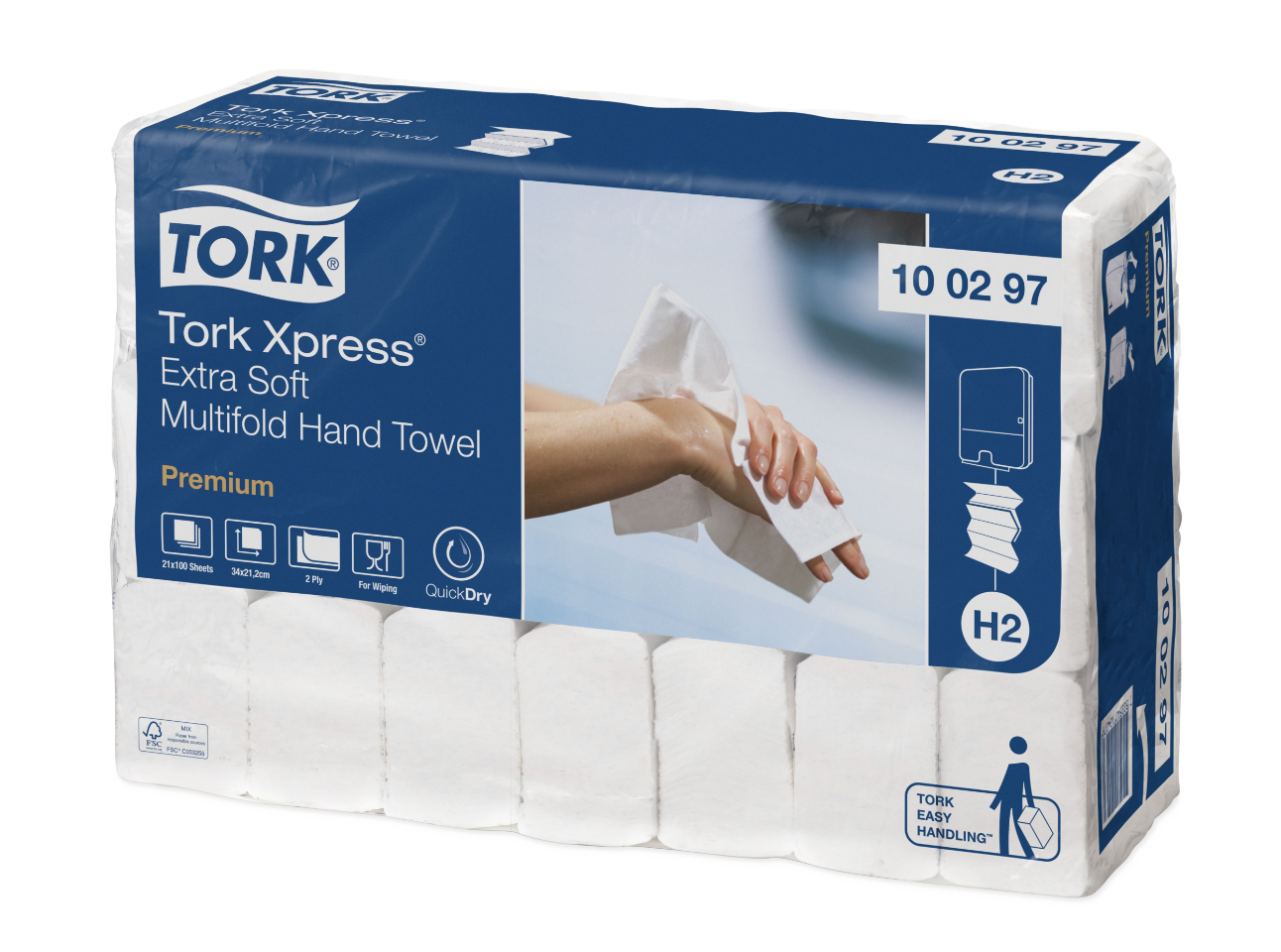 TORK Xpress Premium Handtuchpapier 2-lagig 21 x 34 cm