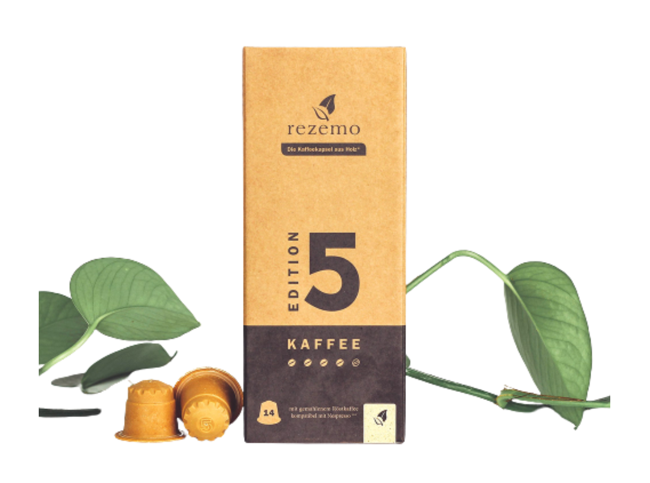 Kaffee Edition 5 (14 Kapseln aus Holz)