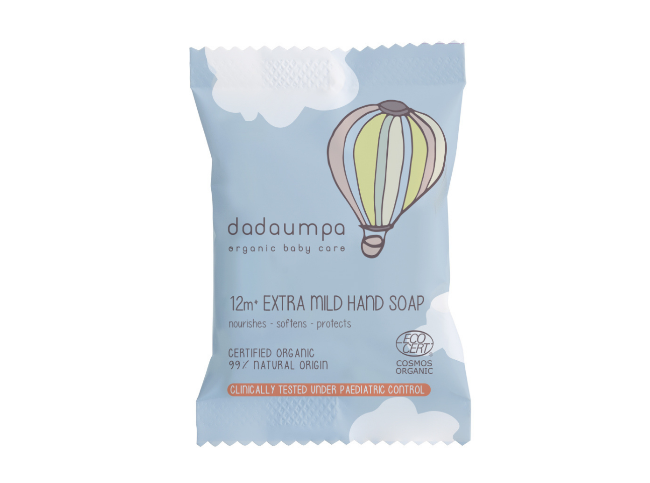 Dadaumpa 12M+ Extra milde Stückseife - 20g im Flow-Pack