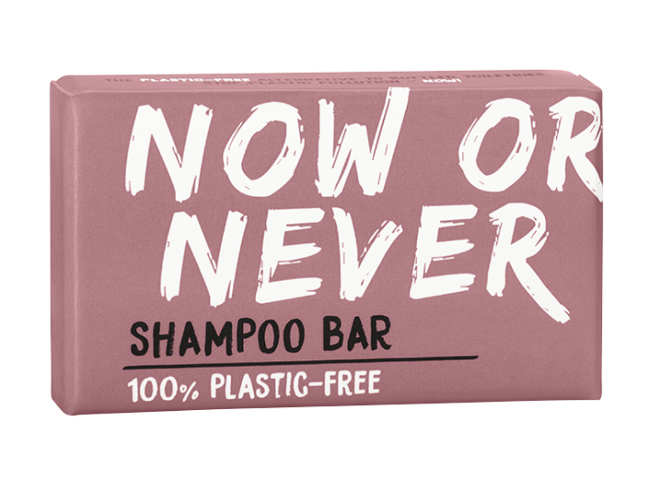 NOW OR NEVER Festes Shampoo mit Haarspülung in Kartonage