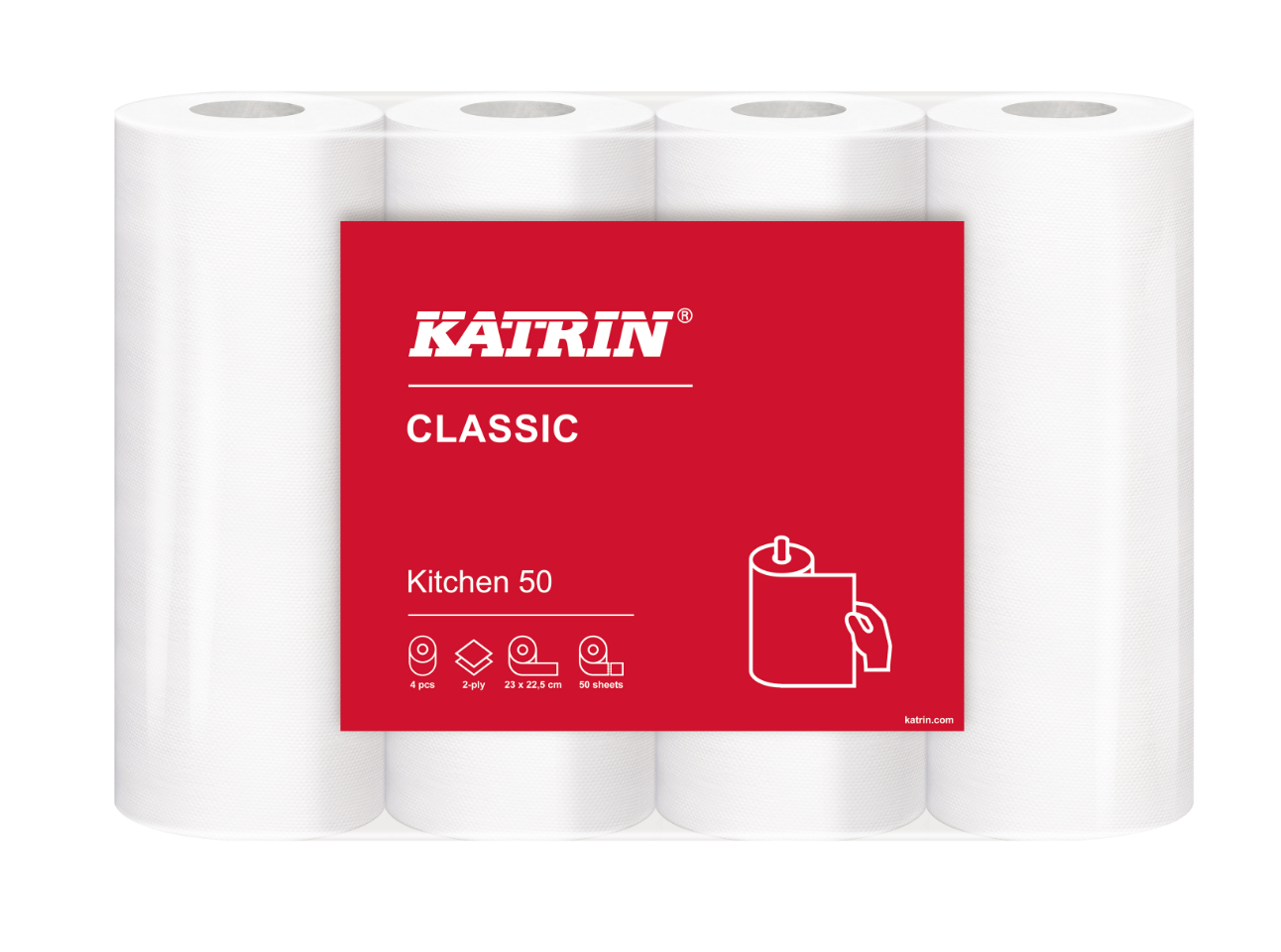 KATRIN Classic Kitchen 50 Küchenrolle 2-lagig