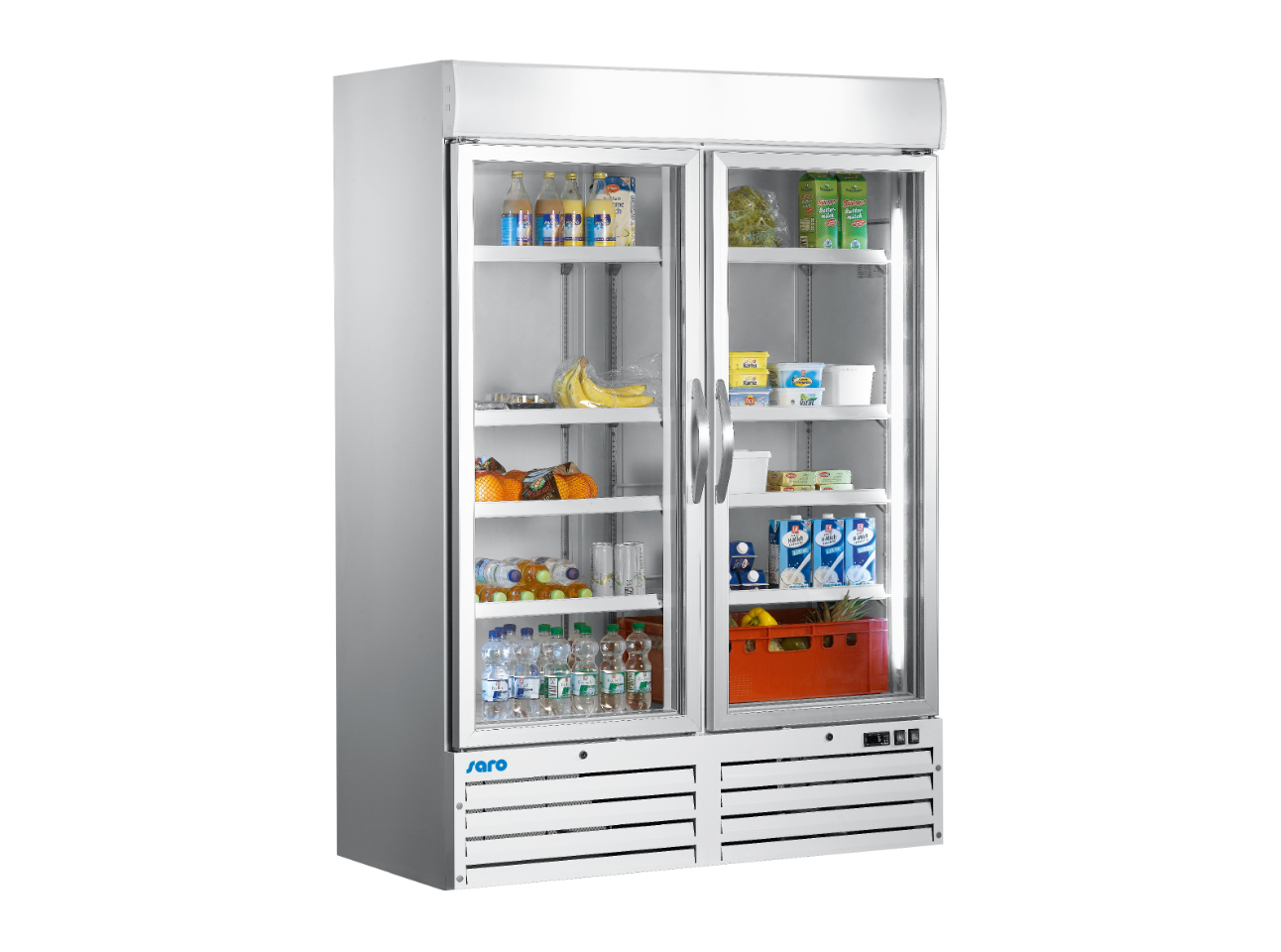 SARO Kühlschrank mit Glastür, 2-türig - weiß Modell G 920